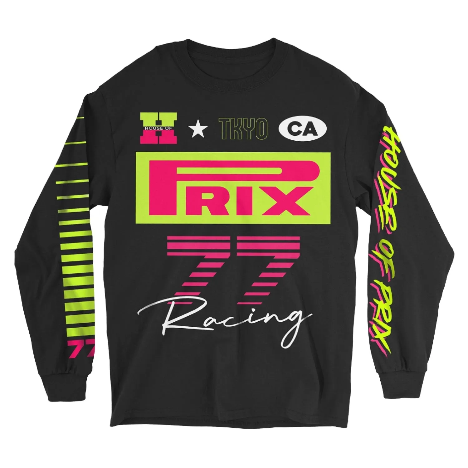 Max Velocity Long Sleeve Tee in Mid Night Black