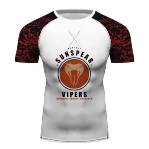 Men Compression Jiu Jitsu Base Layer Rash Guards Fitness Gym Tee Tops for MMA BJJ Wrestling