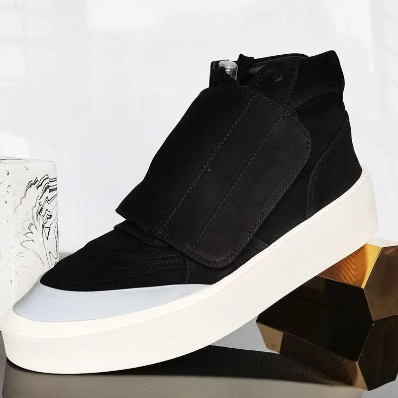 Men  Hook Loop High Top Thick Platform Sneakers