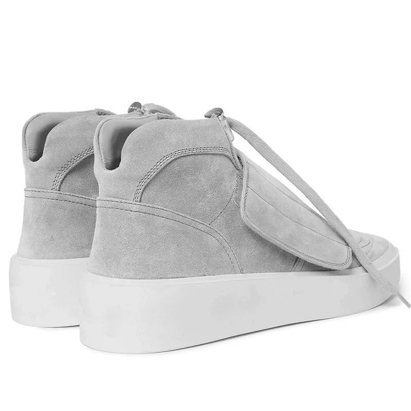 Men  Hook Loop High Top Thick Platform Sneakers