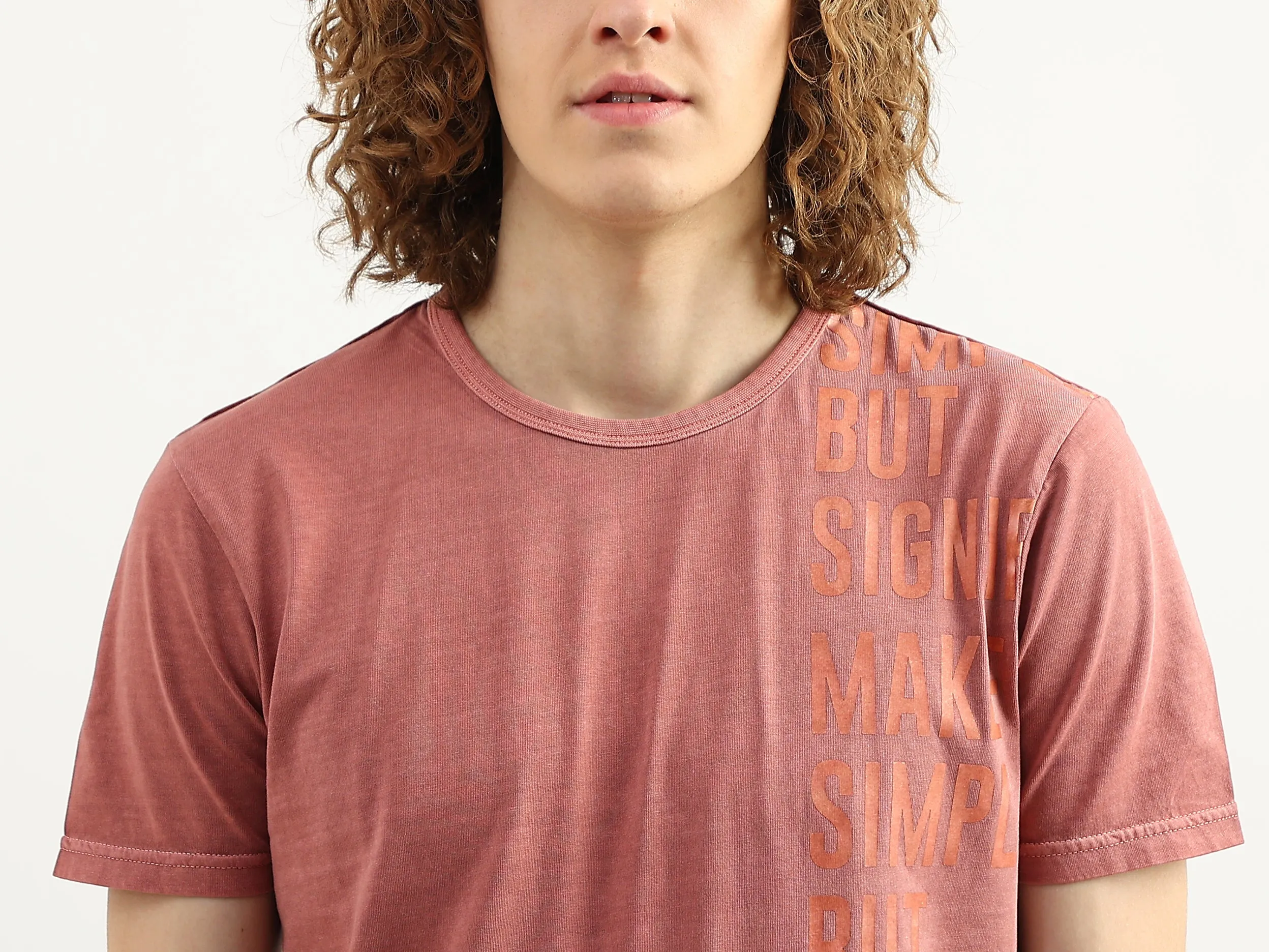 Men Printed Round Neck T-Shirt