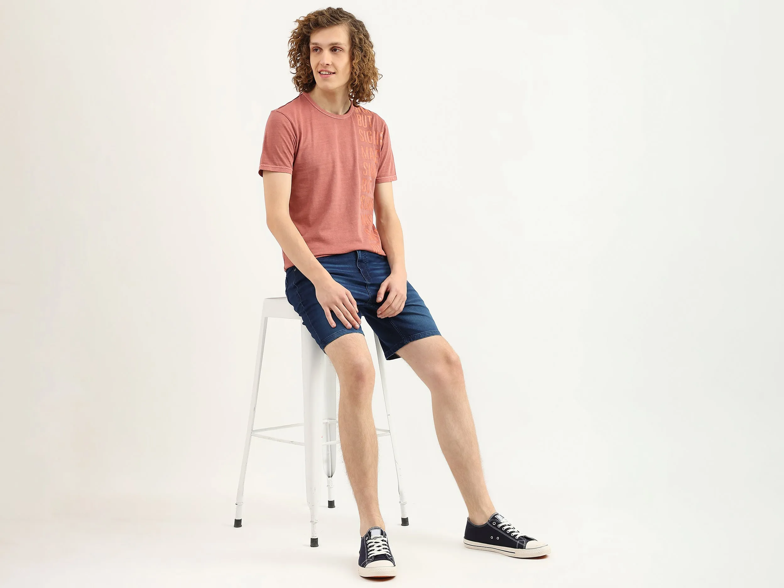 Men Printed Round Neck T-Shirt