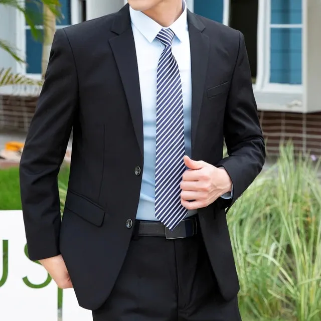 Men's 2-Piece Italian Style Slim Fit Suit, Jacket & Pants