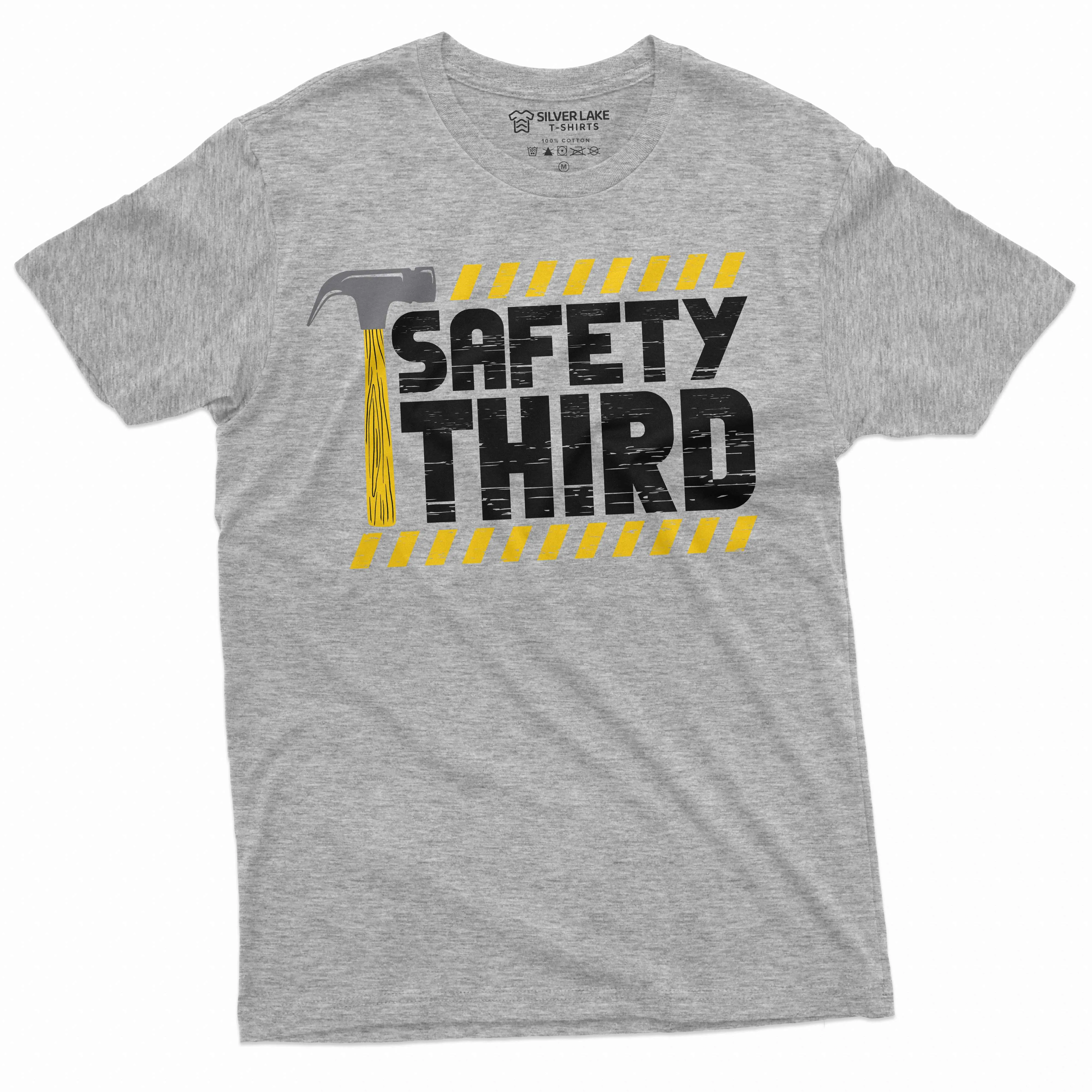 Men's 4th of July Funny Safety third T-shirt fireworks safety sarcastic birthday gift tee shirt