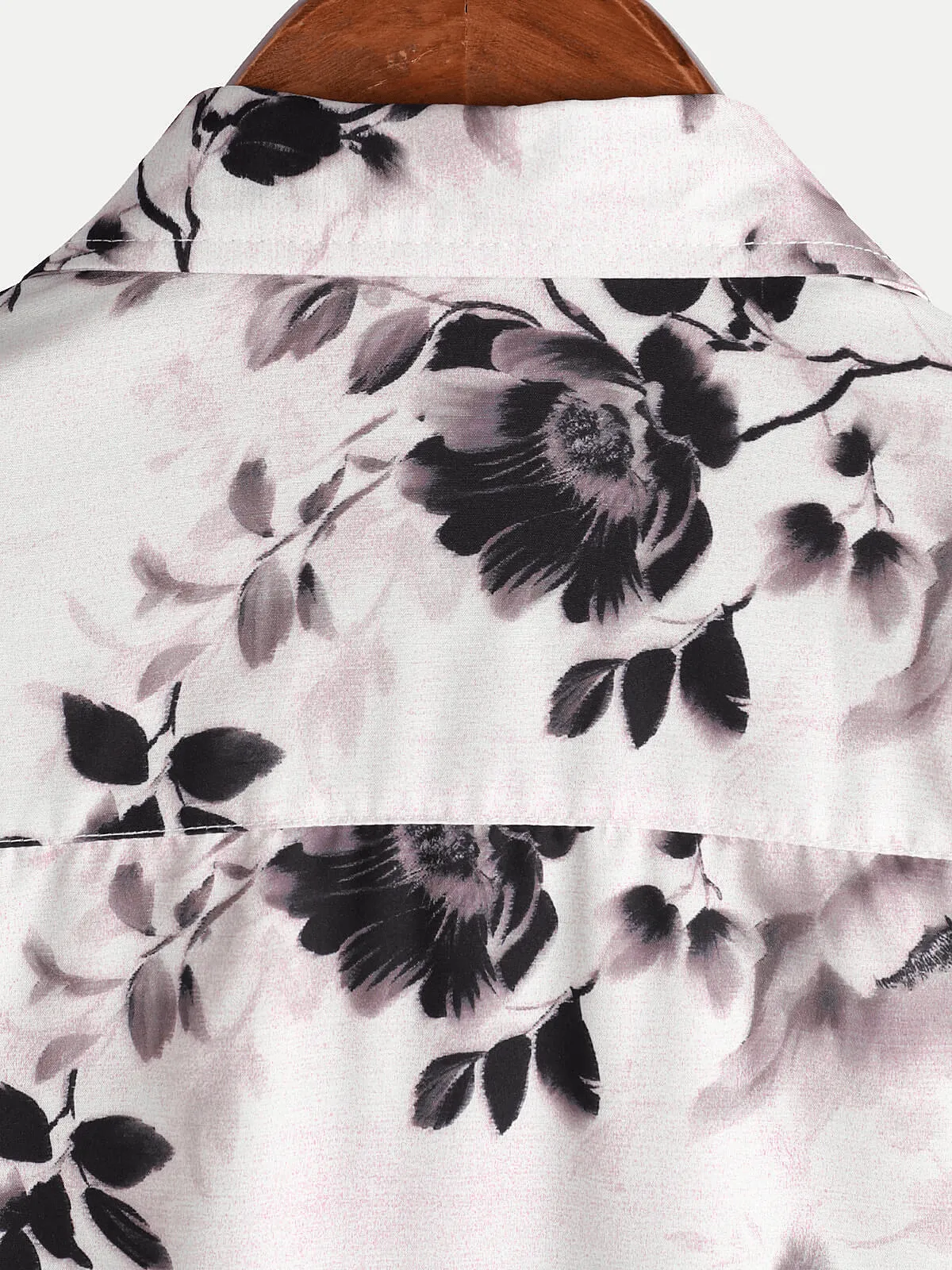 Men's Casual Floral Holiday Short Sleeve Summer Button Up Shirt