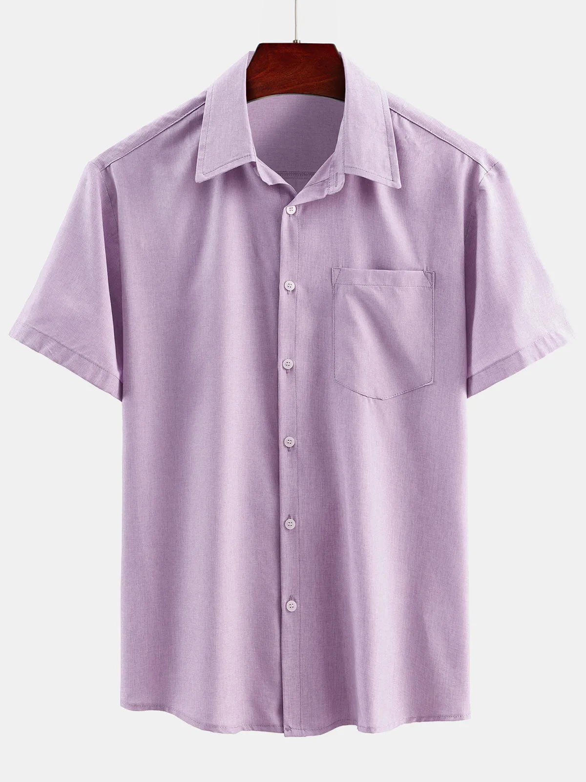 Men's Casual Short Sleeve Button Up Pocket Summer Beach Hawaiian Shirt