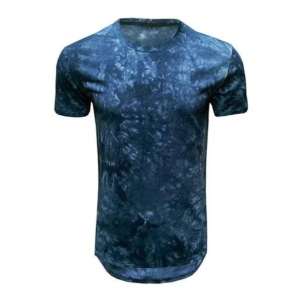 MEN'S CASUAL TIE DYE ROUND NECK SHORT SLEEVED T-SHIRT