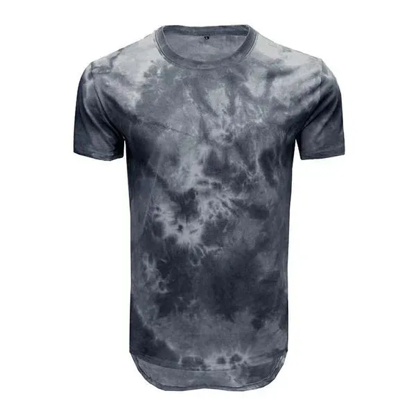 MEN'S CASUAL TIE DYE ROUND NECK SHORT SLEEVED T-SHIRT