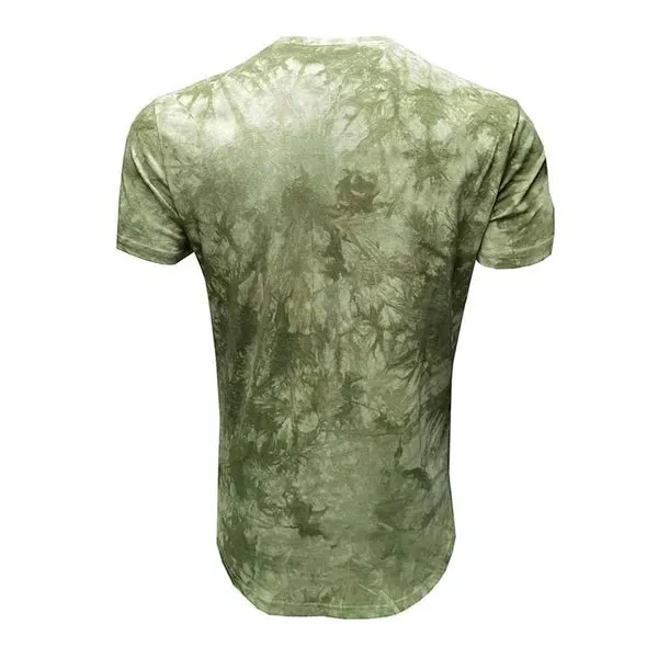 MEN'S CASUAL TIE DYE ROUND NECK SHORT SLEEVED T-SHIRT