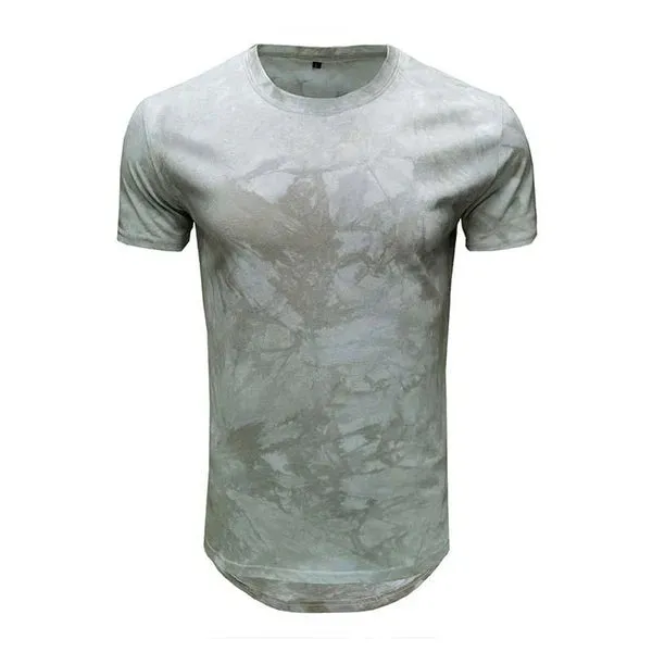 MEN'S CASUAL TIE DYE ROUND NECK SHORT SLEEVED T-SHIRT