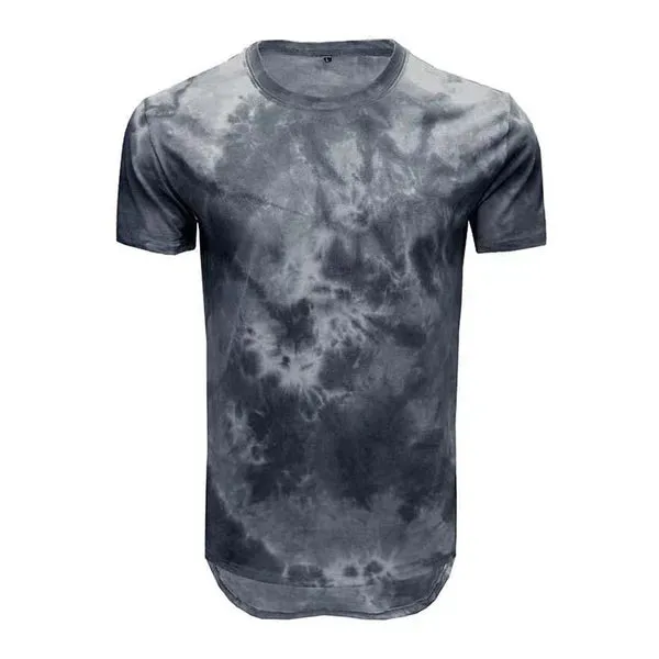 MEN'S CASUAL TIE DYE ROUND NECK SHORT SLEEVED T-SHIRT