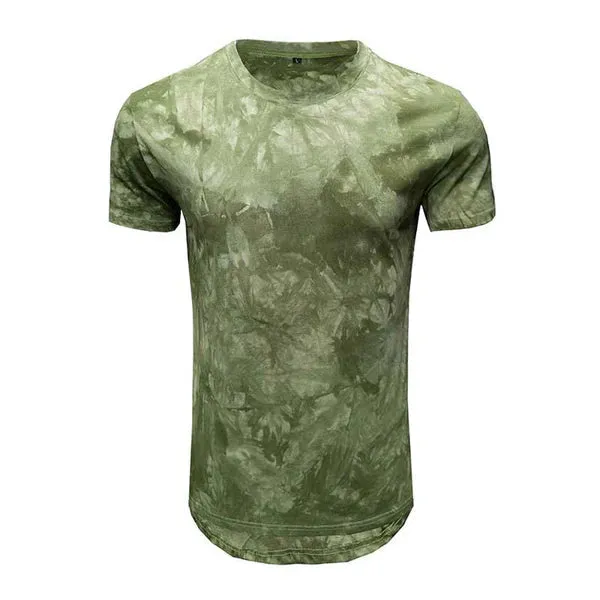 MEN'S CASUAL TIE DYE ROUND NECK SHORT SLEEVED T-SHIRT