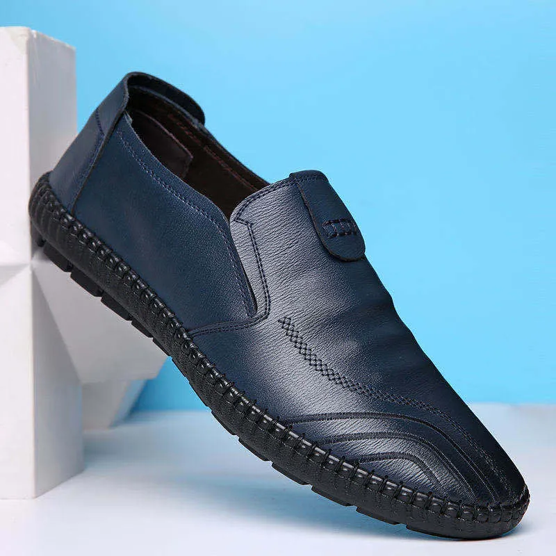 Men's Graceful Classy Slouchy Slip-on Spring Leather Shoes