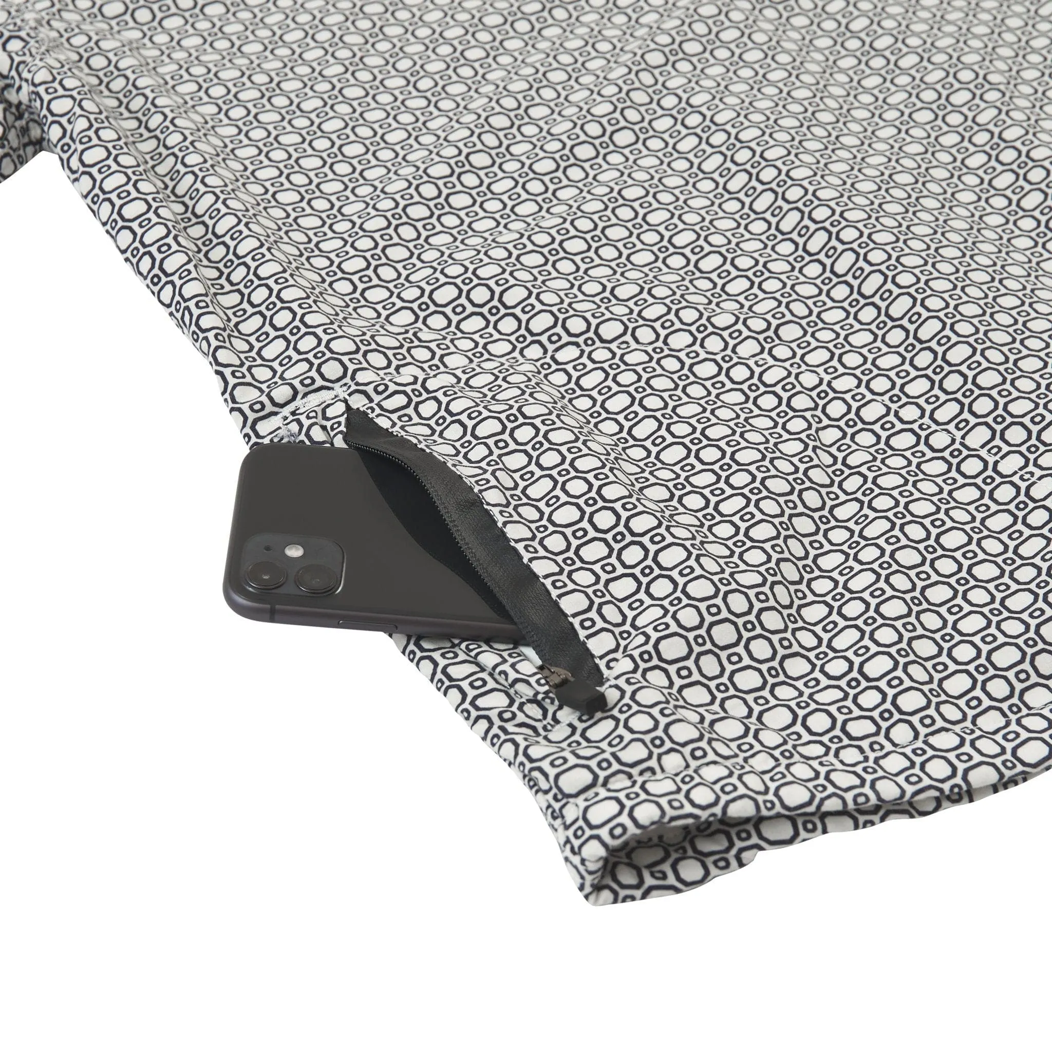 Men’s High Water Shirt - Cozumel Geo, White Sand