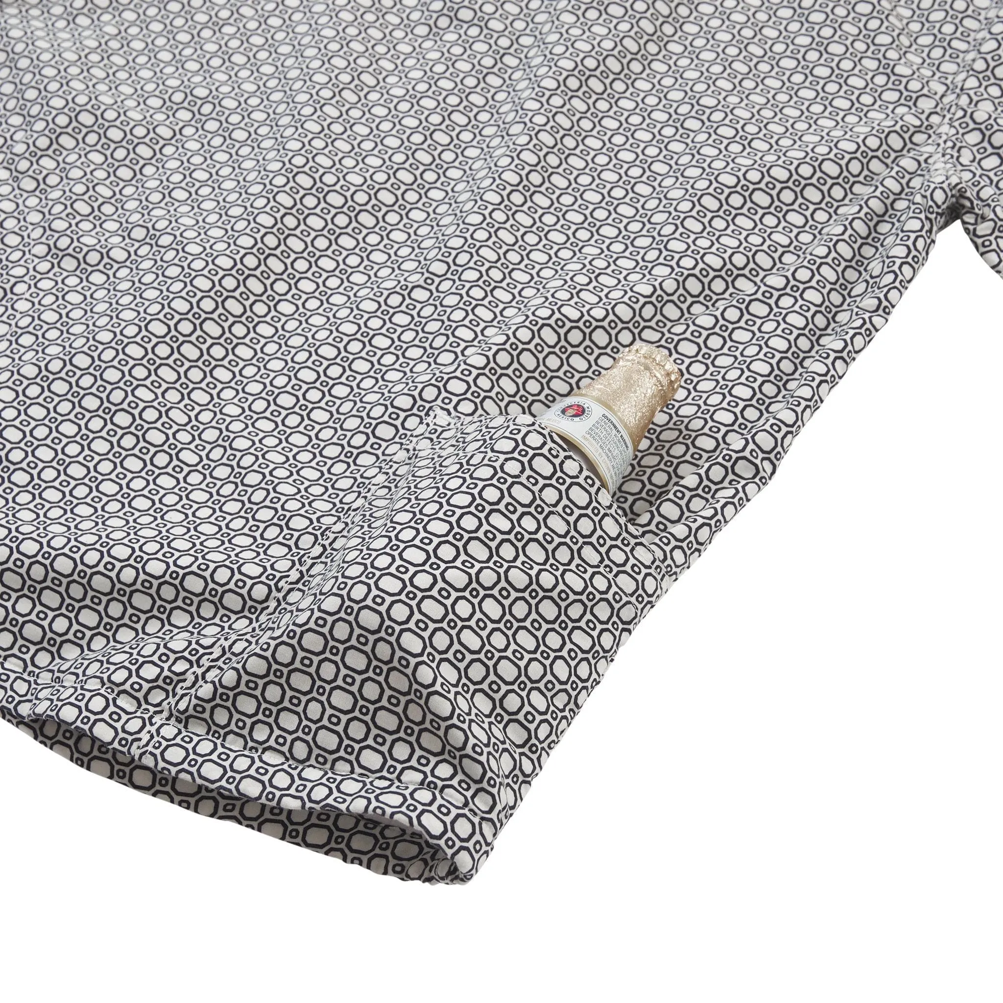 Men’s High Water Shirt - Cozumel Geo, White Sand