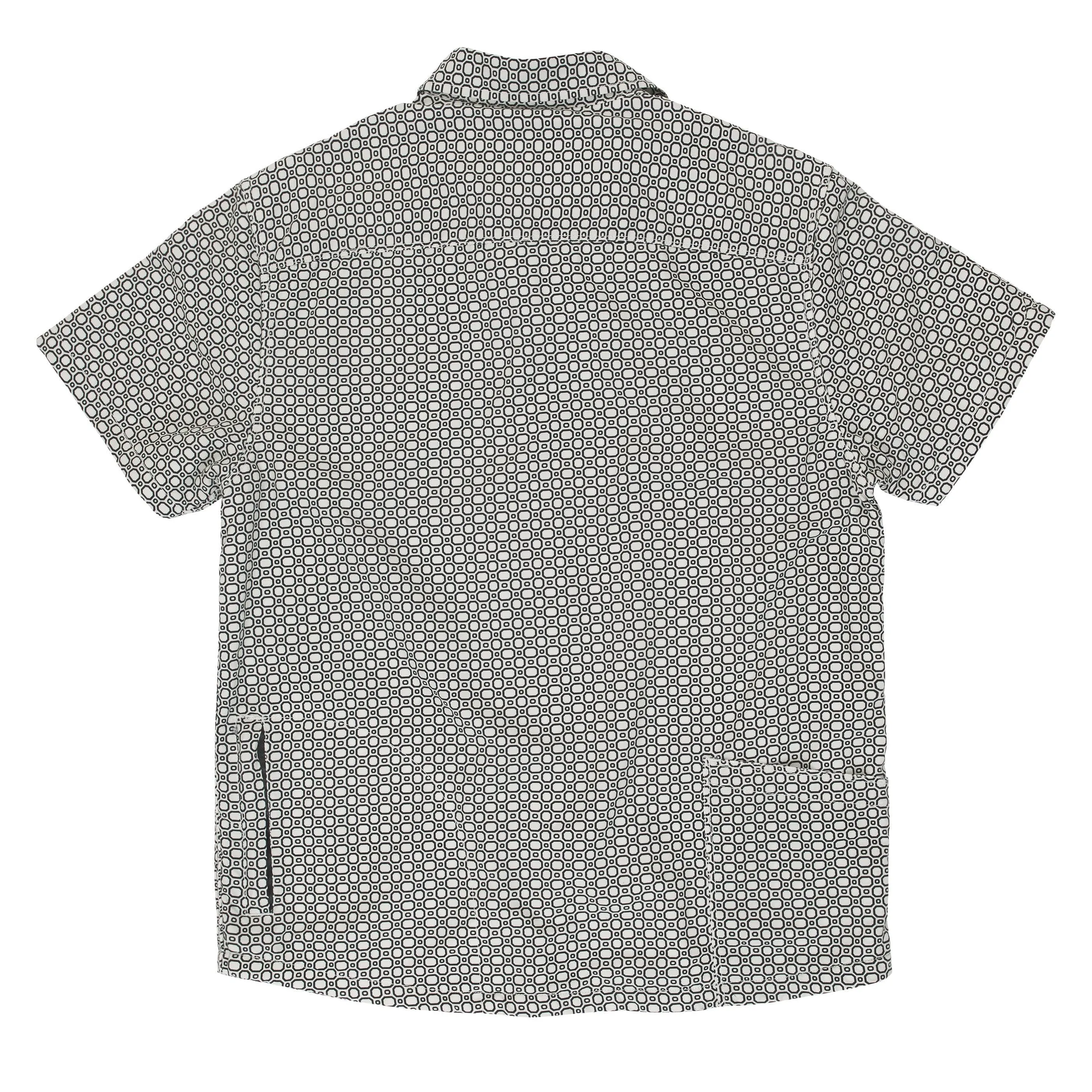 Men’s High Water Shirt - Cozumel Geo, White Sand