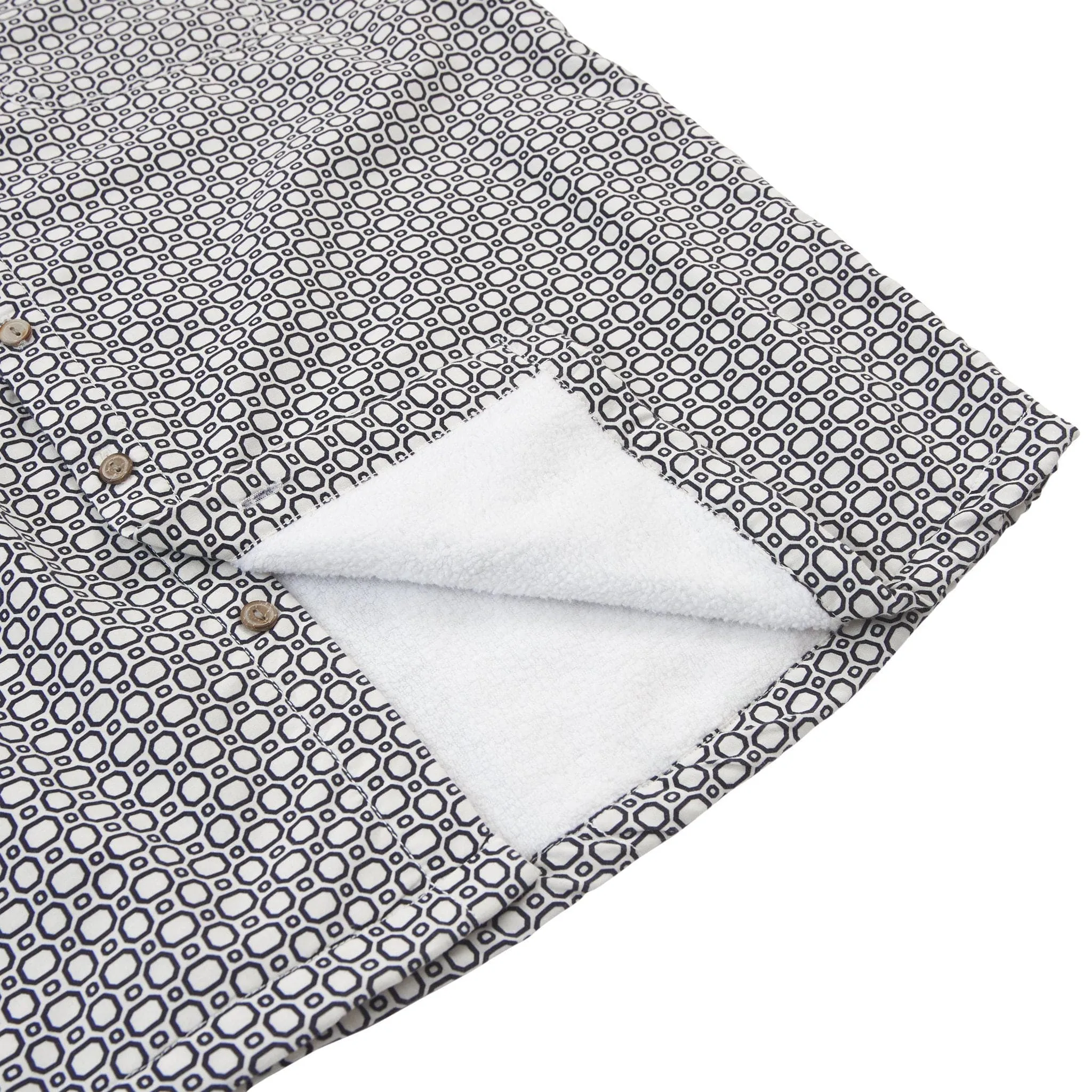 Men’s High Water Shirt - Cozumel Geo, White Sand