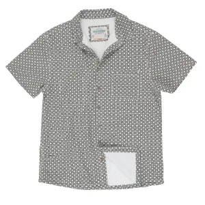Men’s High Water Shirt - Cozumel Geo, White Sand