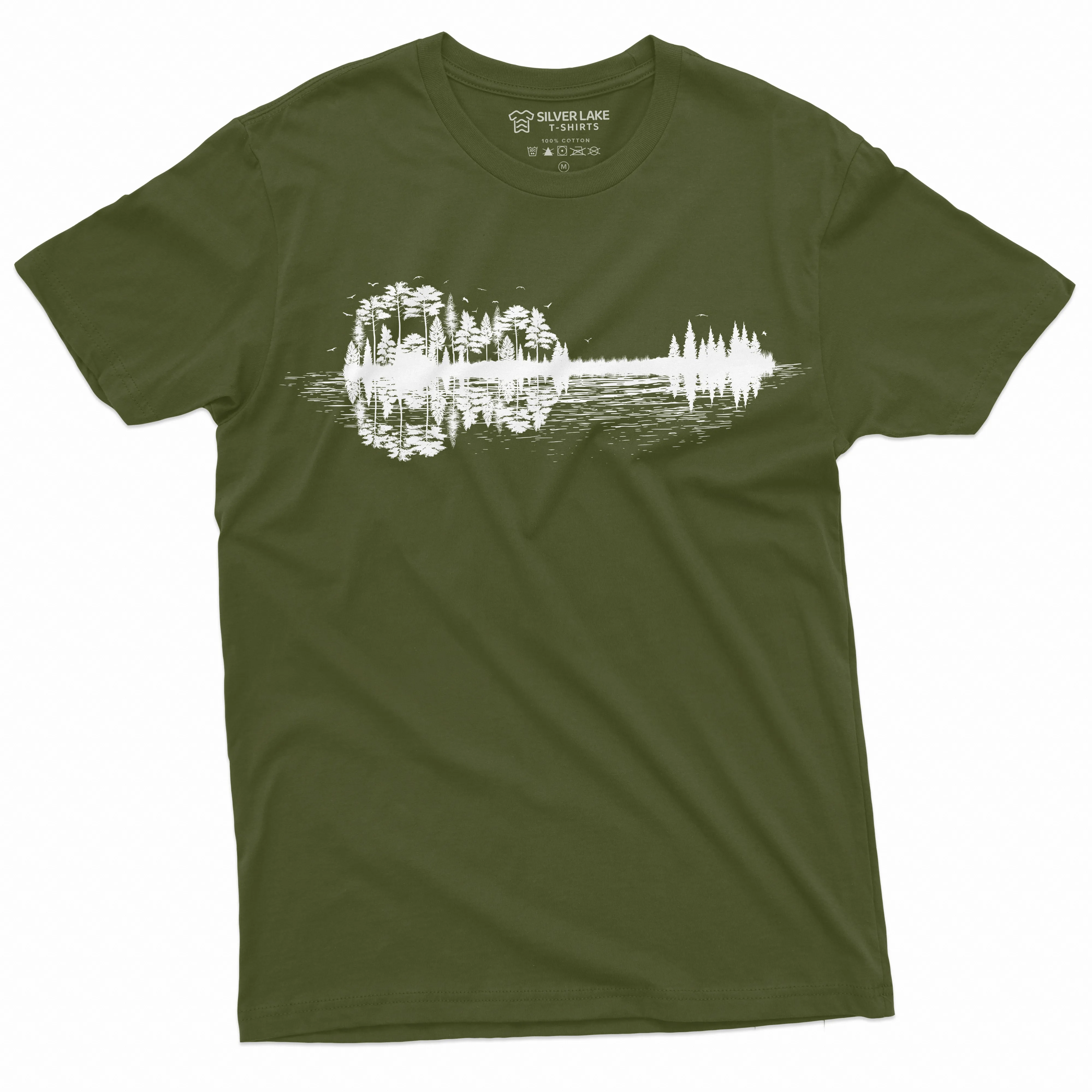 Men's Nature Guitar T-shirt Musician Music Lover band Tee Shirt Country Music Guitarist Gift Tee Shirt