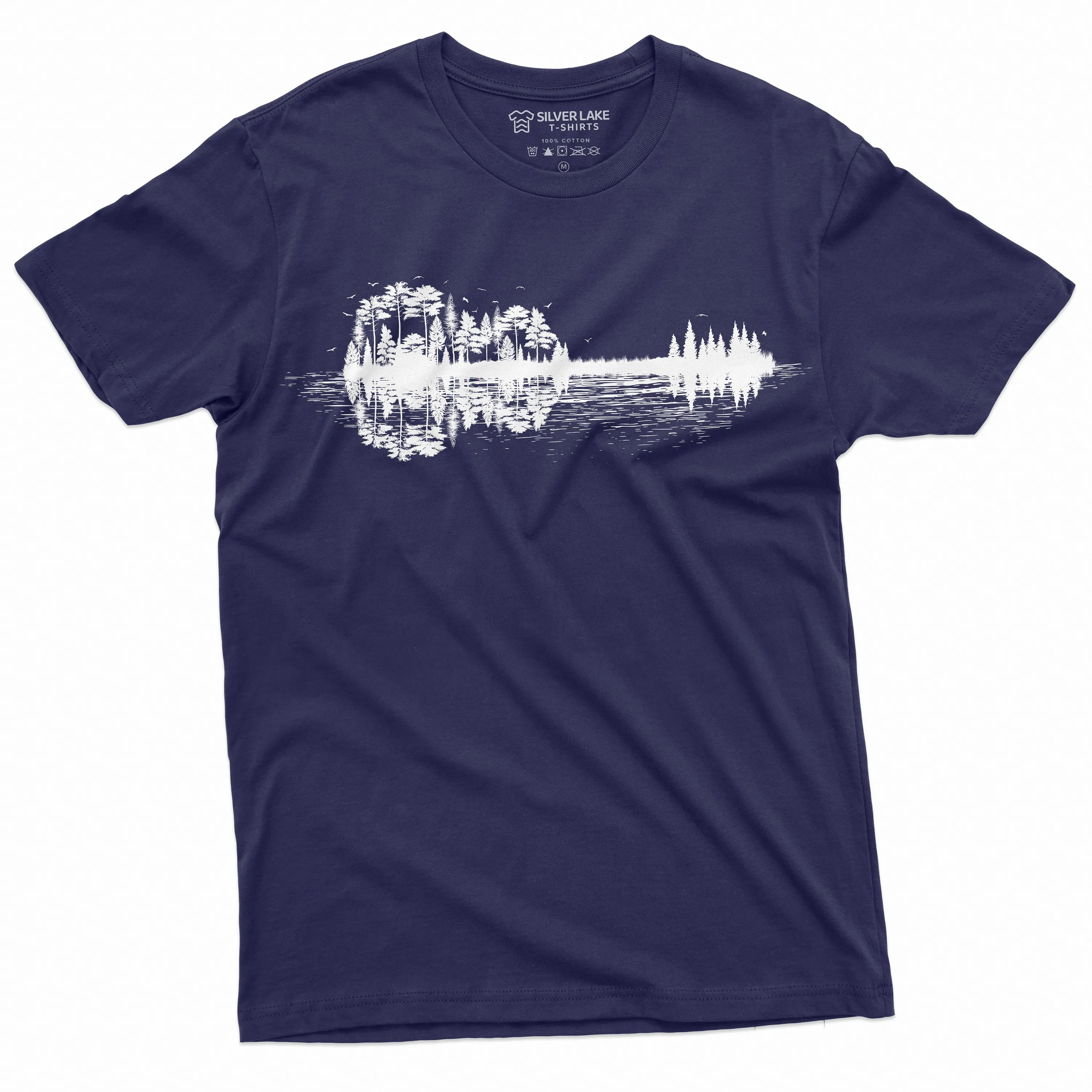 Men's Nature Guitar T-shirt Musician Music Lover band Tee Shirt Country Music Guitarist Gift Tee Shirt