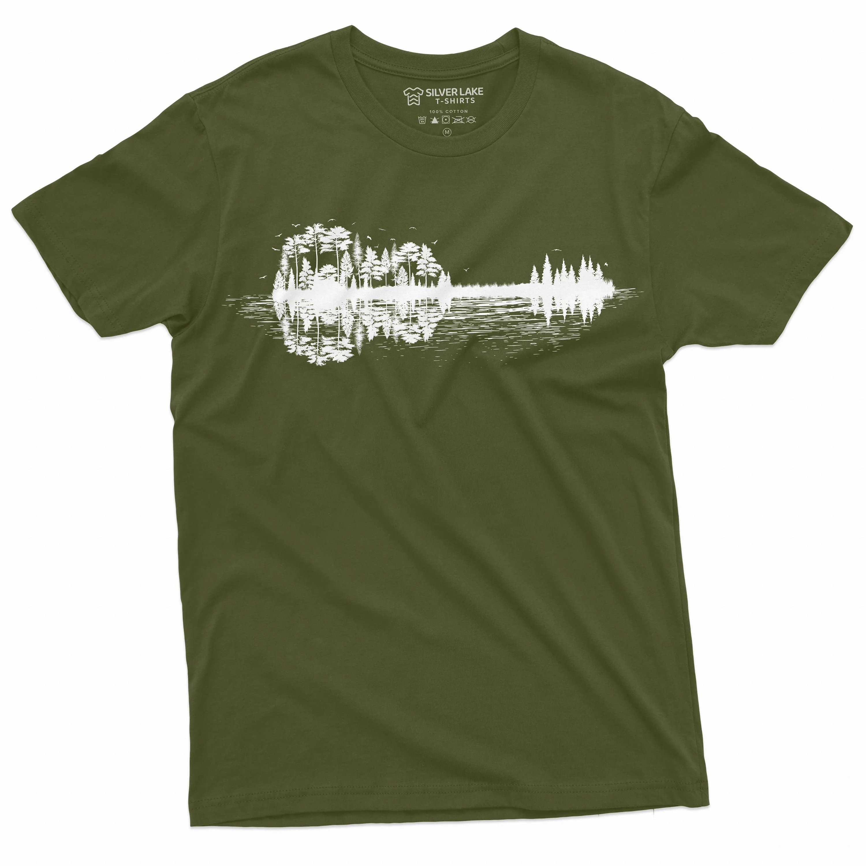 Men's Nature Guitar T-shirt Musician Music Lover band Tee Shirt Country Music Guitarist Gift Tee Shirt
