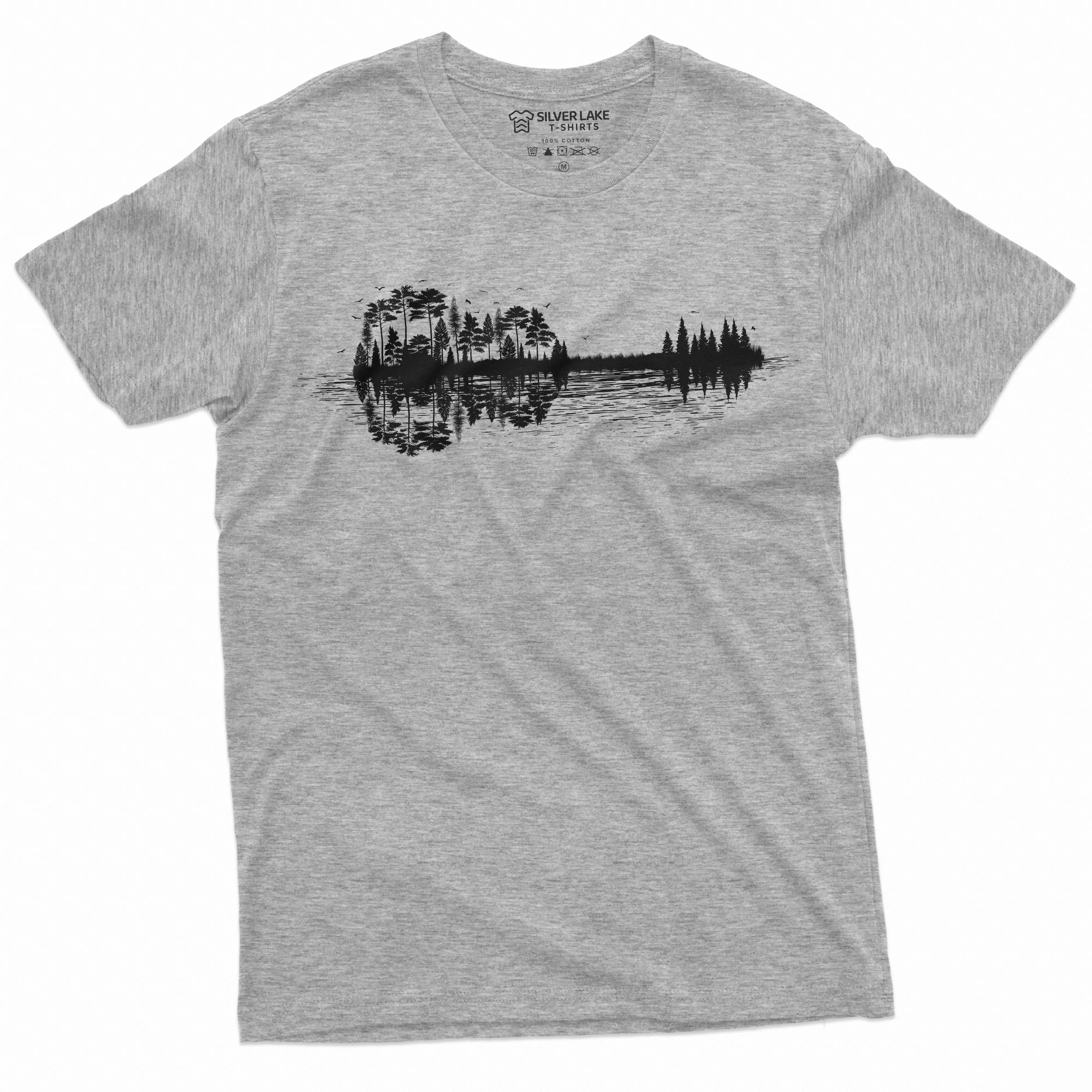 Men's Nature Guitar T-shirt Musician Music Lover band Tee Shirt Country Music Guitarist Gift Tee Shirt