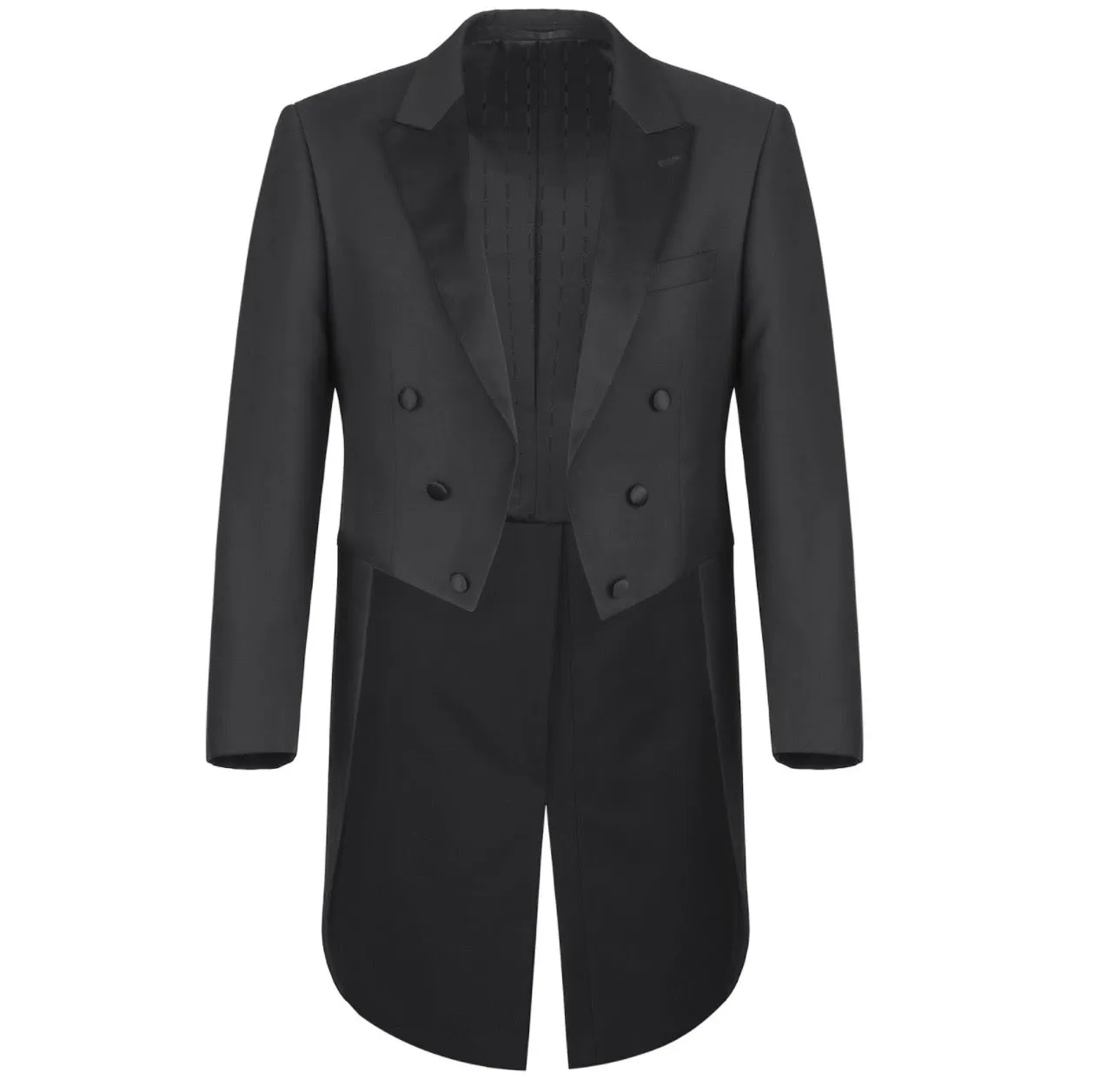 Men's Renoir Two Piece Black Full Dress Tuxedo Slim Fit