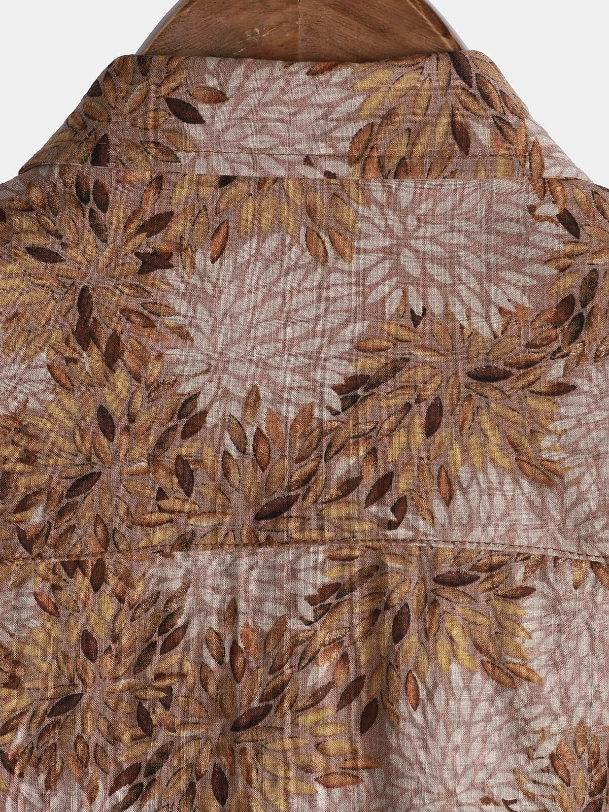 Men's Retro Pocket Floral Holiday Casual Summer Short Sleeve Button Up Shirt