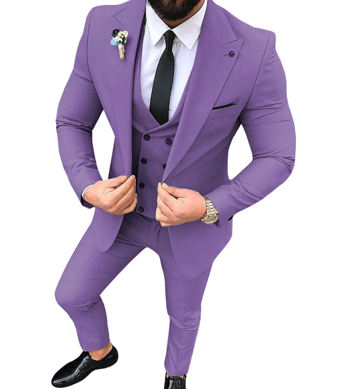 Men's Slim Fit Three Piece Cocktail Suits
