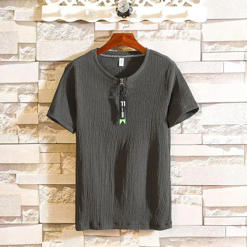 Men's Summer Sets Short Sleeve Tops Drawstring Shorts Casual Suits