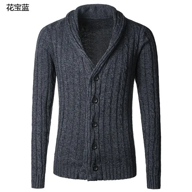 Men's sweater cardigan long sleeve cardigan sweater jacket J281-2