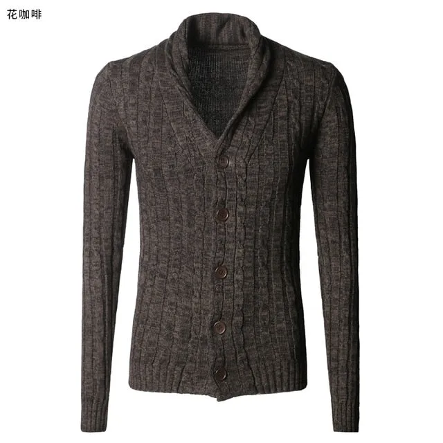Men's sweater cardigan long sleeve cardigan sweater jacket J281-2