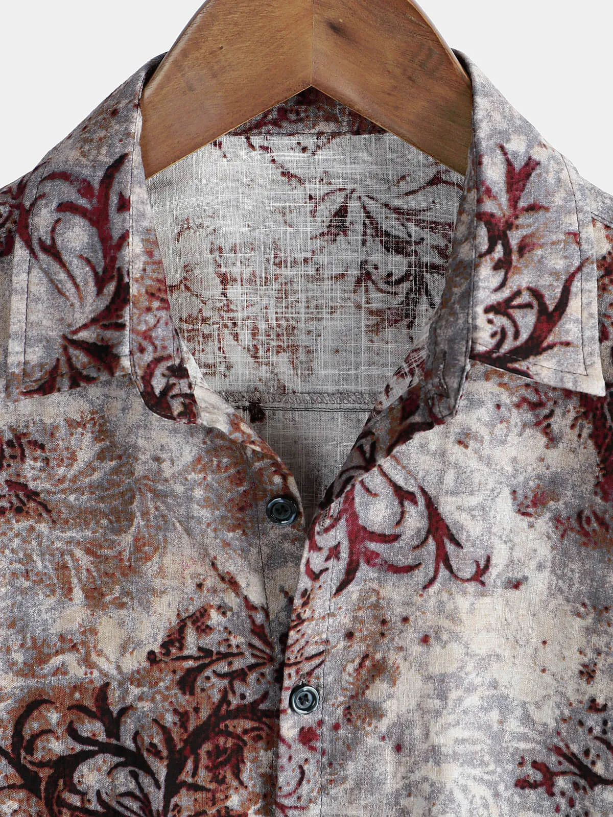 Men's Vintage Casual Holiday Short Sleeve Summer Beach Shirt