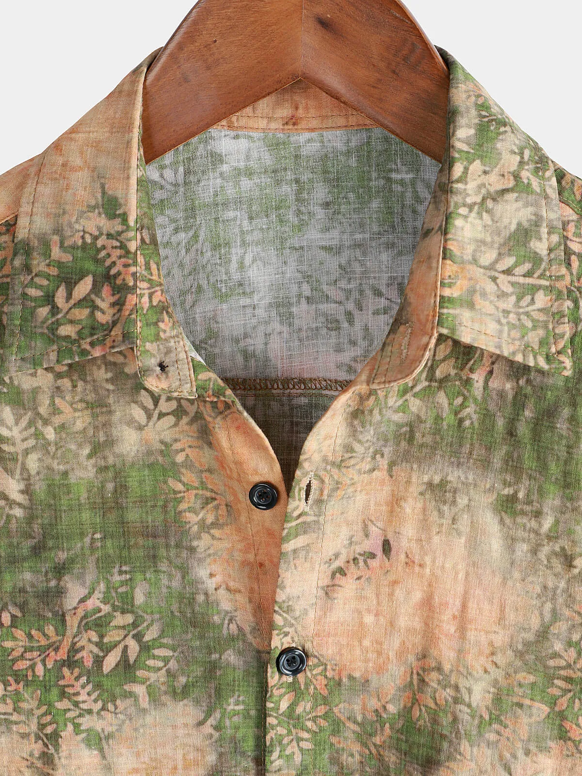 Men's Vintage Print Short Sleeve Summer Casual Shirt