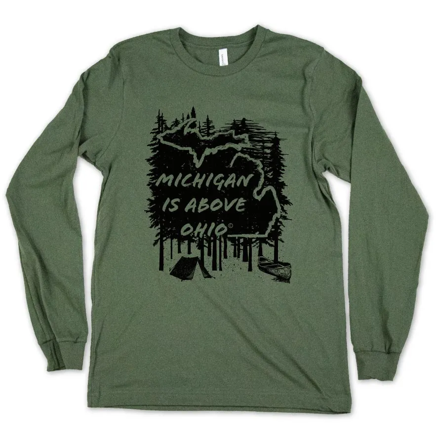 Michigan Above long sleeve tee