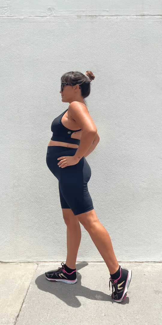 Midnight Maternity Biker Shorts