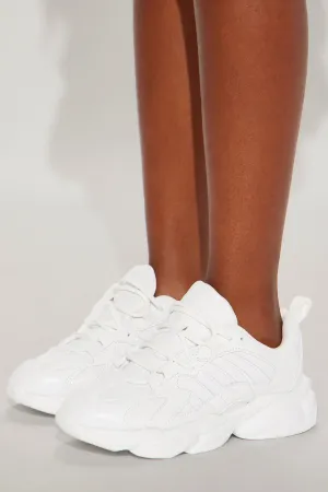 Mini Leave You Guessing Sneakers - White