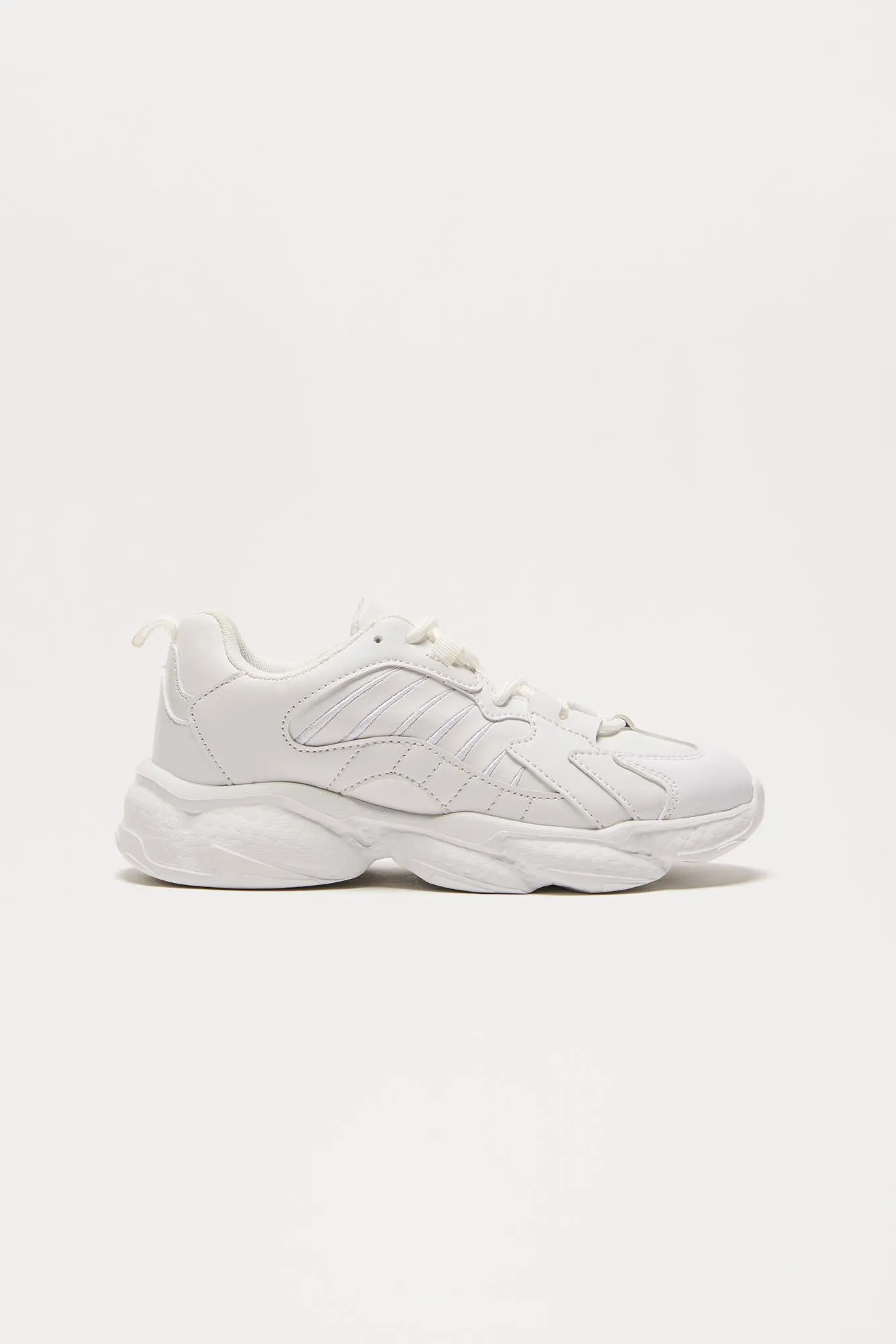 Mini Leave You Guessing Sneakers - White