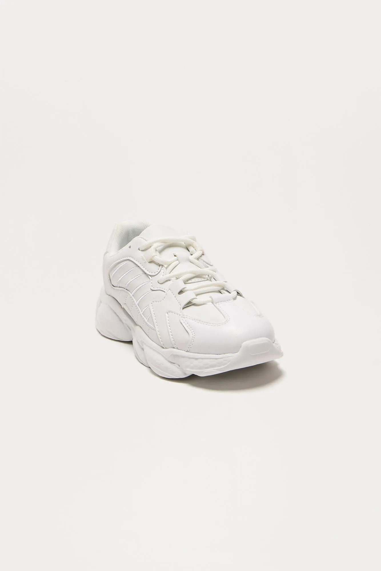 Mini Leave You Guessing Sneakers - White