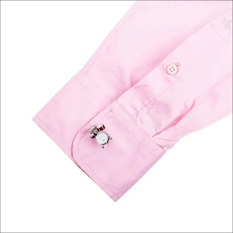 Morgan Silver Drum Cufflinks