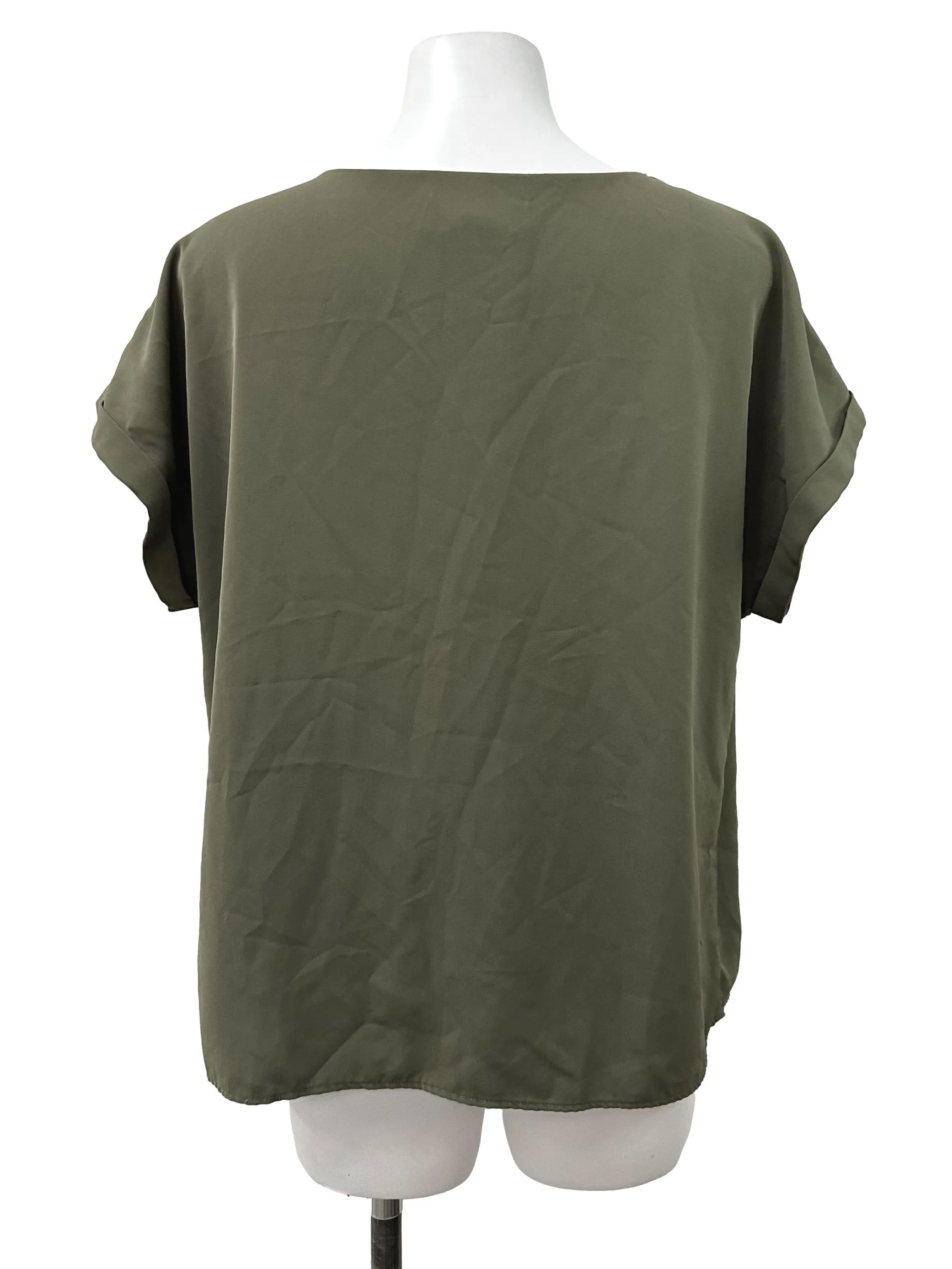 Mud Green Round Neck Top LB