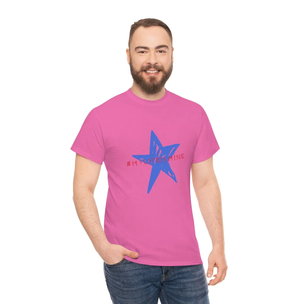 My life is mine Tシャツ（ブルー星）ユニセックス男女兼用