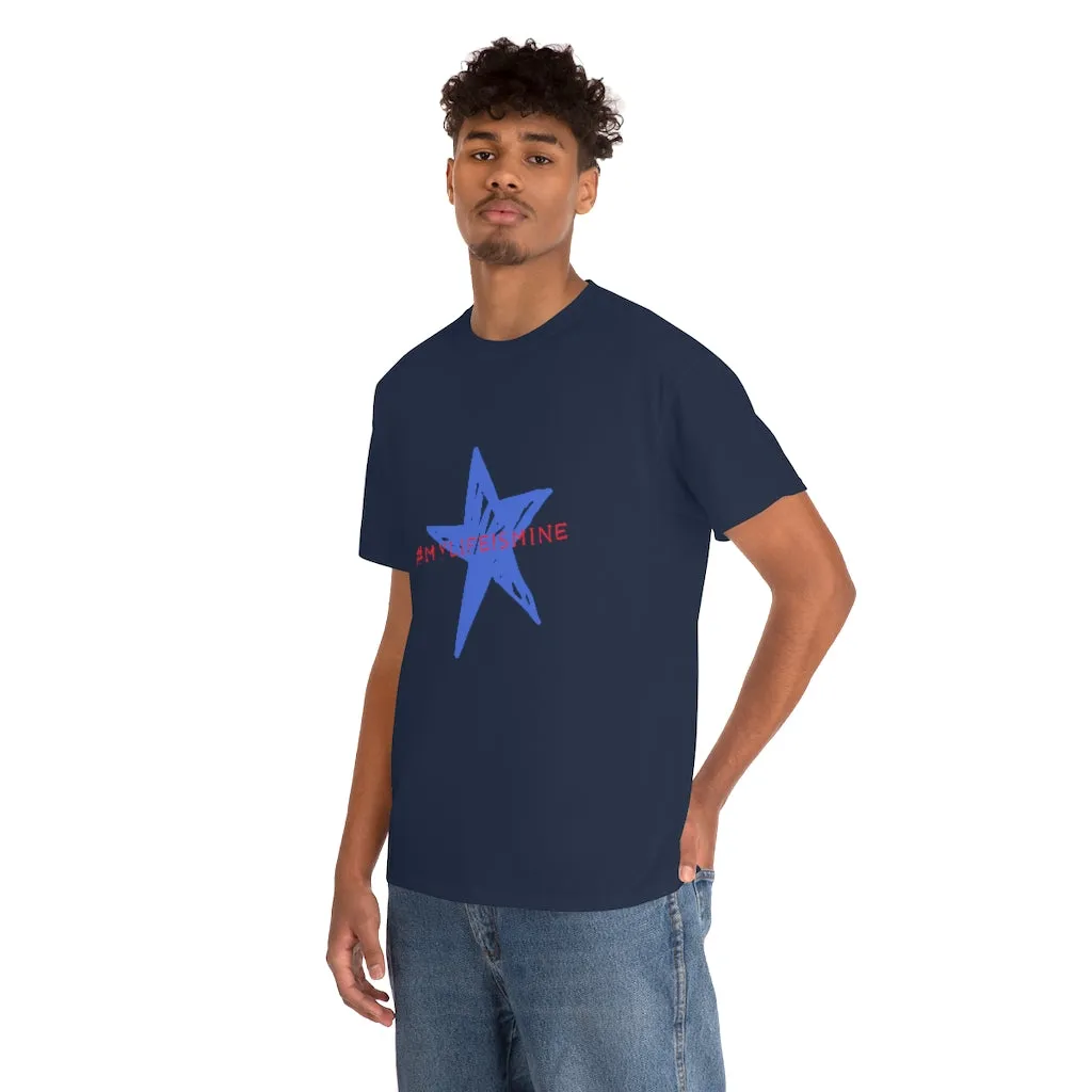 My life is mine Tシャツ（ブルー星）ユニセックス男女兼用