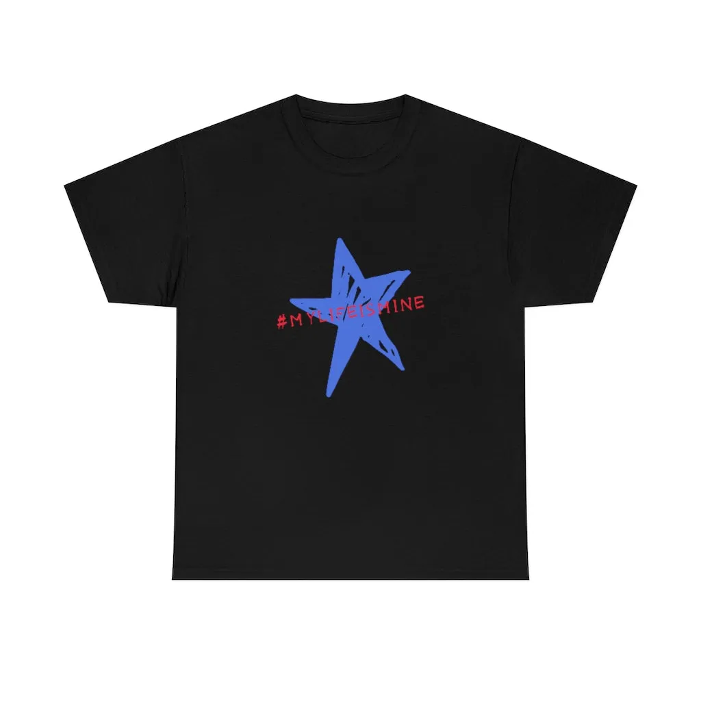 My life is mine Tシャツ（ブルー星）ユニセックス男女兼用