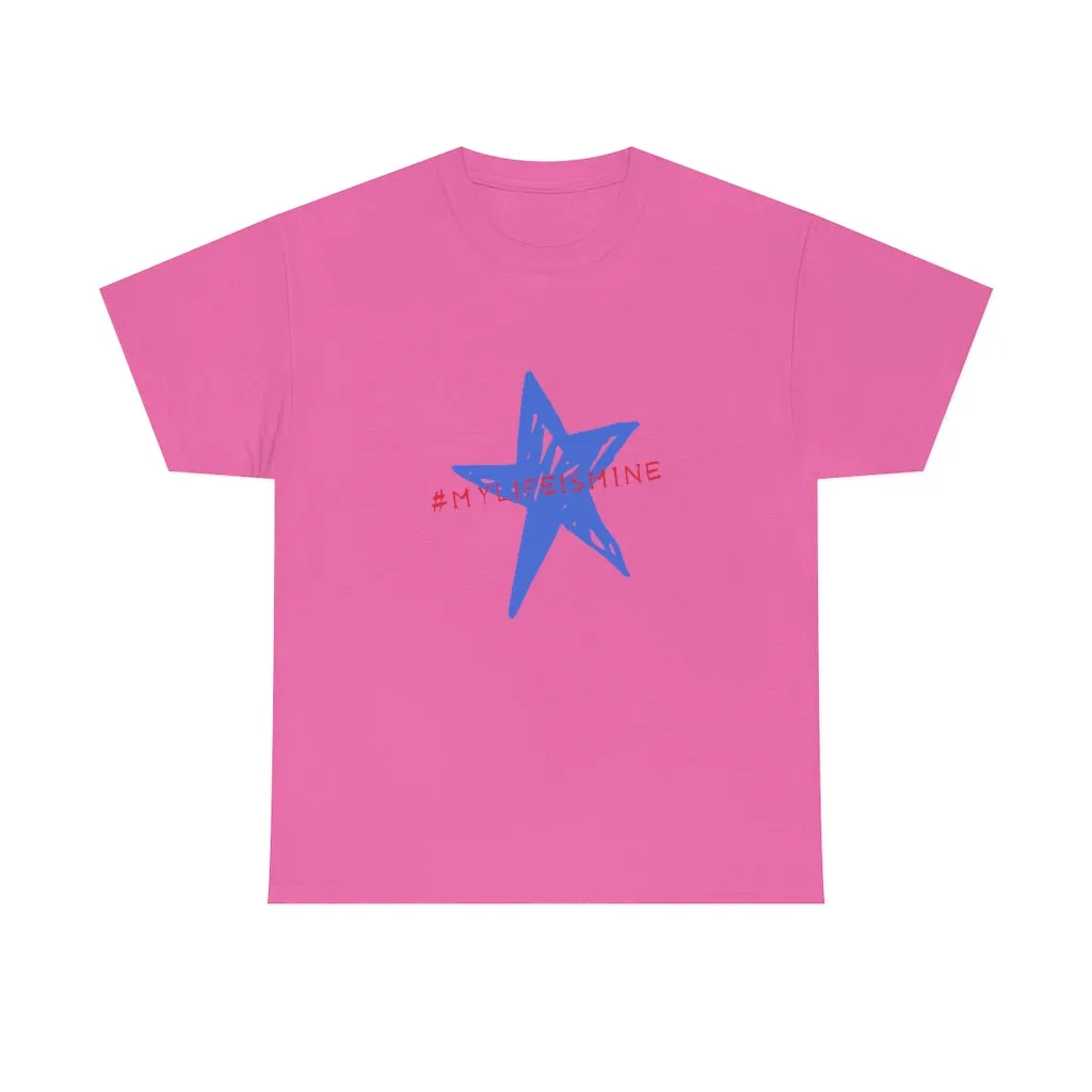 My life is mine Tシャツ（ブルー星）ユニセックス男女兼用