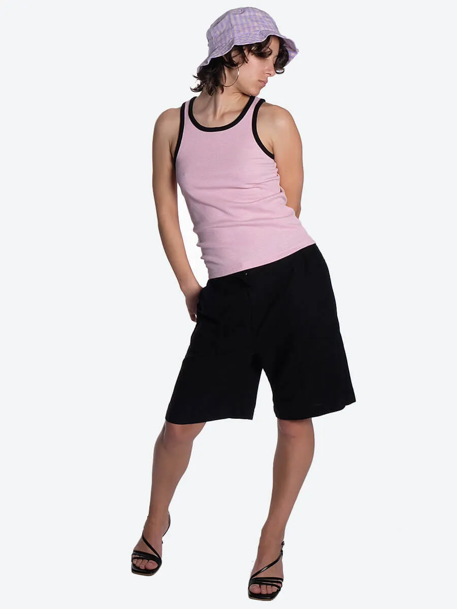 Naja 13 Linen Shorts - Black