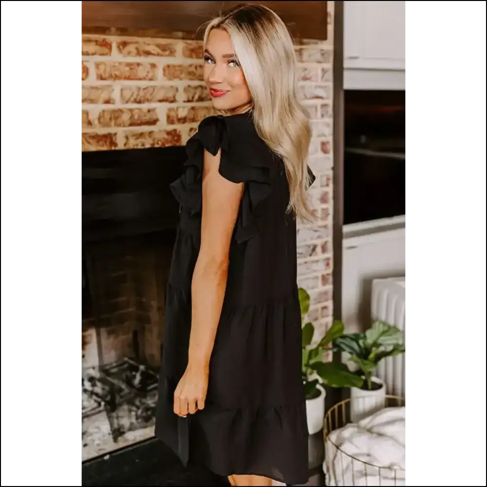 Needful Things: Black Floral Embroidered Dress – Prepare for Compliments ! 😈🌸