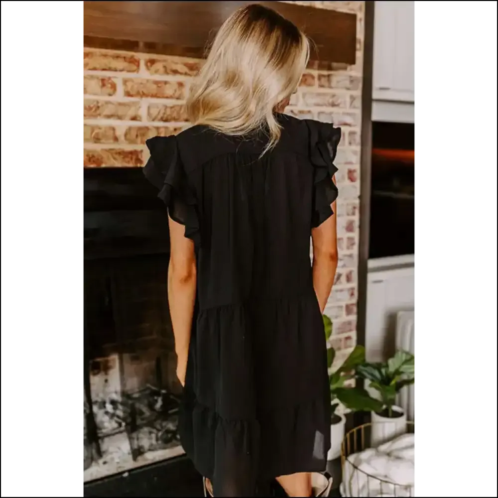 Needful Things: Black Floral Embroidered Dress – Prepare for Compliments ! 😈🌸