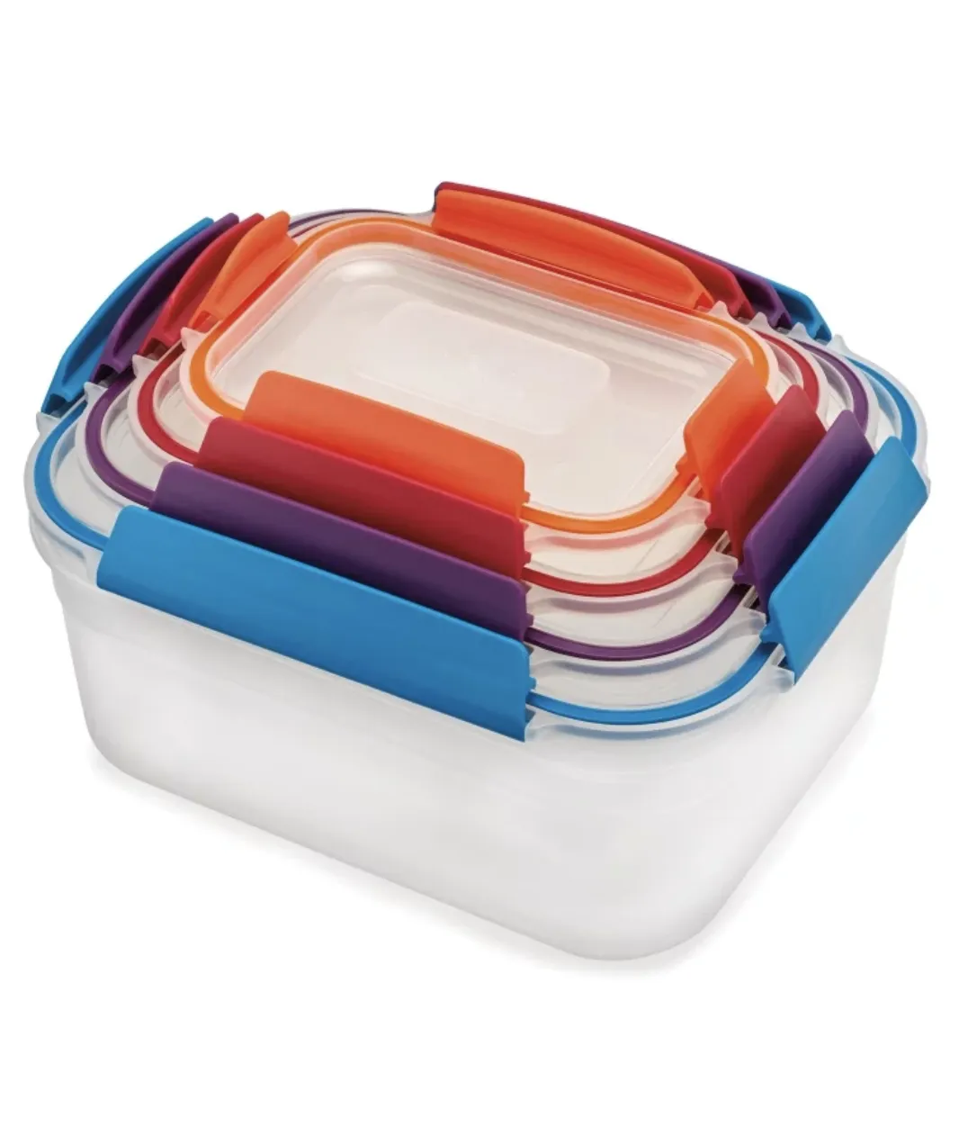 Nest Lock Multi-Size Containers – 8 Piece Set