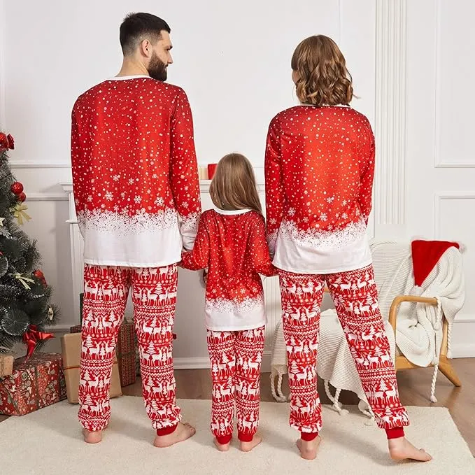 NEW Christmas Pajamas, 2 Piece Christmas Sleepwear Set Long Sleeve Clothes and Pants Christmas Pajamas Set for Women, Sz M, Retails $43